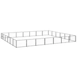 vidaXL Hundezwinger schwarz 7 m, 6 m, 70 cm