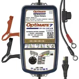 Optimate TecMate OptiMate 7 12V/24V, TM260, 8-stufiges gekapseltes batterieschonendes 12V 10A / 24V 5A Lade- & Wartungsgerät, Blau