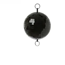 SATISFIRE Spiegelkugel 15cm schwarz Discokugel für Werbe-Dekozwecke Schaufenster