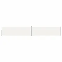 vidaXL Seitenmarkise 200 x 1200 cm Creme Polyester