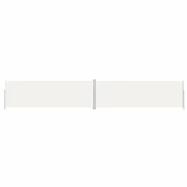 vidaXL Seitenmarkise 200 x 1200 cm Creme Polyester