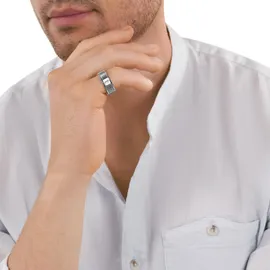 Tom Tailor Schmuck Geschenk Edelstahl, Gr. 64, edelstahlfarben, Fingerringe, Herren, 64, Edelstahl, 8mm, Fingerring