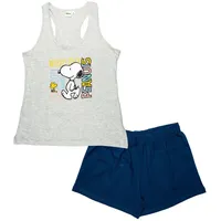 UNITED LABELS Peanuts Snoopy Schlafanzug Pyjama Set ohne Ärmel