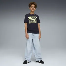 Puma Graphic Cat T-Shirt 140, new navy Blue - 140