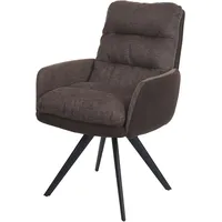Mendler Esszimmerstuhl HWC-G66, Küchenstuhl Stuhl, drehbar Auto-Position Stoff/Textil MVG