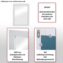 MCW Wandspiegel L86 86 x 60 cm Weiß