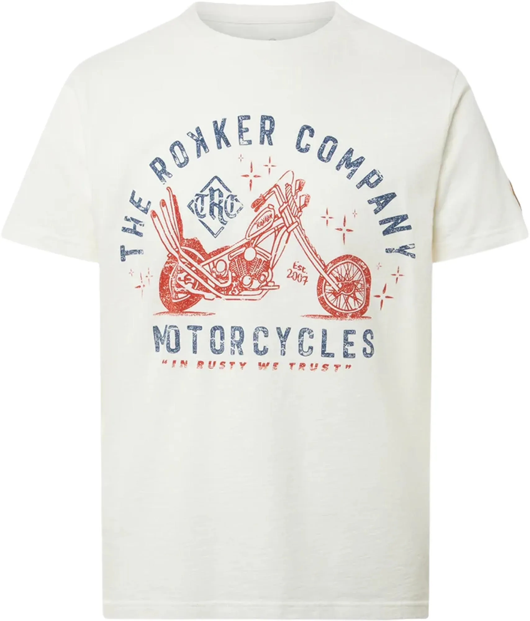 Rokker Trust T-shirt, wit, 2XL Voorman