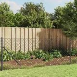 vidaXL Maschendrahtzaun Anthrazit 0,8x25 m