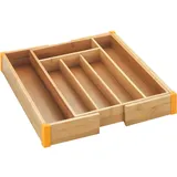 Maximex Bambus Besteckkasten ausziehbar 25,7-38,5 x 5,1 x 35,7 cm