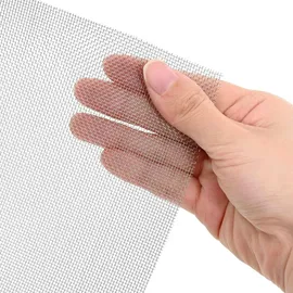 vidaXL Maschendrahtzaun 100 x 2000 cm Edelstahl Silber