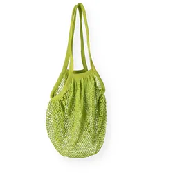 Nette 10 Netztaschen aus Baumwolle grün lange Henkel 380x440mm