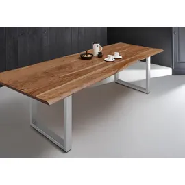 sam möbel gmbh MILO 300 x 77 x 100 cm Akazie natur/beige