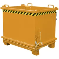 Bauer Südlohn Klappbodenbehälter SB 1500, lackiert, Gelborange