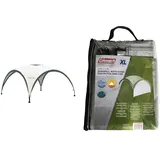 Coleman Event Shelter Pavillon, Regen- und Sonnenschutz Gartenpavillon & Seitenwand für Fast Pitch Shelter Pavillon Seitenteil mit Tür und Fenster, grau, XL, 2000032121