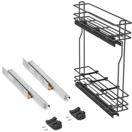 Emuca Ausziehbarer Flaschenhalter Modul 150mm Grau anthrazit