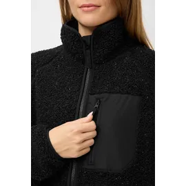 DERBE Kuschelby Long Fleecejacke Schwarz 36