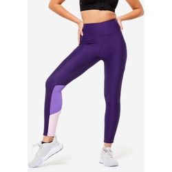 Leggings Damen mit Smartphonetasche - FTI 120 violett/flieder, grau|violett, XL