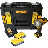 DeWalt DCF 891 H2T Akku Schlagschrauber 18 V 1084 Nm 1/2" Brushless + 2x Powerstack Akku 5,0 Ah + TSTAK + Ladegerät