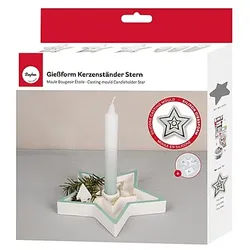 Silikon Gießform Kerzenständer "Stern"