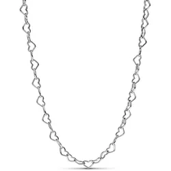 Pandora 393334C00-45 Damen-Collier Verbundene Herzen Silber