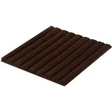 KLEINE WOLKE Badematte Cord Braun 60 x 60 cm