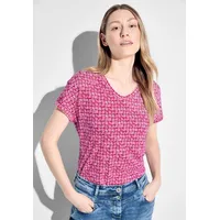 Cecil Damen B321294 T-Shirt mit Print, pink Sorbet, XXL