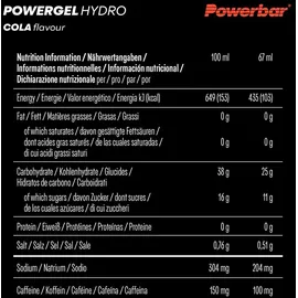 Powerbar PowerGel Hydro Cola 24 x 67 ml
