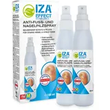 IZA Effect - Fußpflegespray 2x 100ml - Fuß Spray zur täglichen Pflege, pflegt Haut & Nägel - Fuß Hygiene Spray für Frische & Hygiene, unterstützt gesundes Fußklima - einfache Anwendung ohne Auswaschen