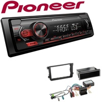 Pioneer 1-DIN Autoradio USB AUX Android Set für Volkswagen