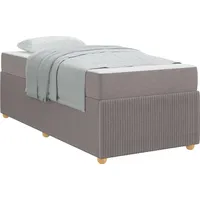 VidaXL Bettrahmen mit Matratze Taupe 80 x 200 cm