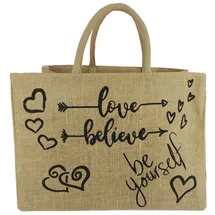 Domelo Einkaufskorb Love Herz beige