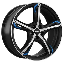 Ronal R62 7,5 x 18 5 x 112 ET51 MB76,0 Blau/Schwarz Matt