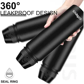 luxuskollektion 1L Isolierflasche Strohhalm Auslaufsicher