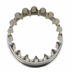 STÄDTER Ausstechform Linzer Außenring Ø 4.8 cm, Edelstahl silberfarben