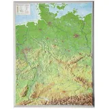 georelief Vertriebs GbR Reliefkarte Deutschland klein 1 : 2 400 000