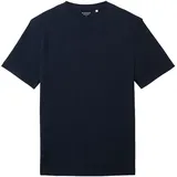 TOM TAILOR T-Shirt mit Rundhalsausschnitt, Dunkelblau, XXL