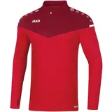 Jako Champ 2.0 Ziptop Sweatshirt rot/weinrot S