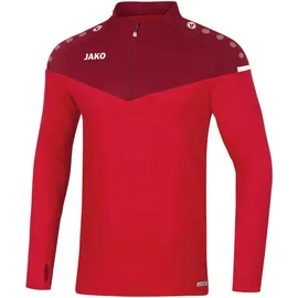 Jako Champ 2.0 Ziptop Sweatshirt rot/weinrot S