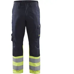 Multinorm Bundhose "1705" Inherent Stahl marine/gelb - D96