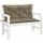 vidaXL Gartenbankauflage 100 x 50 x 7 cm melange taupe 2 St.