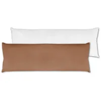BestLivings Seitenschläfer Kissenhülle 40 x 120 cm Inklusive Füllkissen Braun