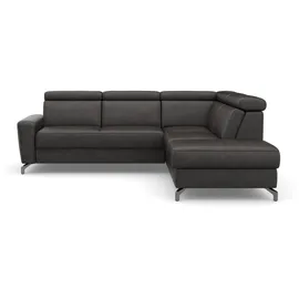 sit&more Ecksofa SIT & MORE "Scarlett L-Form", grau (anthrazit), B:258cm T:226cm, Sofas, Ecksofa, inklusive Kopfteilverstellung, wahlweise mit Bettfunktion, Bettkasten