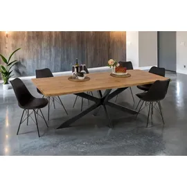 möbelliebling JOSY 240 x 77 x 100 cm Wildeiche schwarz