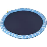 PawHut 170 cm Sprinkler Matte Hunde aufblasbare Splash Pad rutschfest Wasserspielmatte Wassermatte Spielmatte Planschbecken Wassersprinkler Hundepool