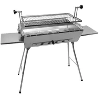 Grillpeter Mangal Edelstahl Astana 2 mm rostfrei Schaschlik Grill Rost verstellbar