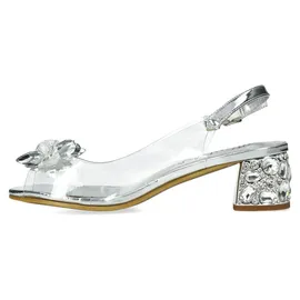 LAURA VITA Damen Sandalen #SeoVarYear# für Damen, silber, 40 EU