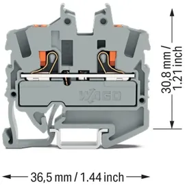 WAGO GmbH & Co. KG Mini-Durchgangsklemme 2252-1201