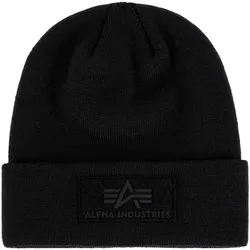 Alpha Industries  Hut Velcro Beanie - black  in Schwarz, Einheitsgrösse