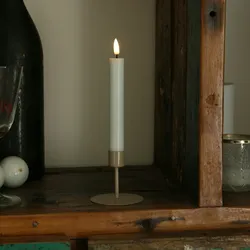 Stabkerzenhalter Kerzenständer Tafelkerzenhalter H: 7cm beige