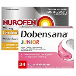 Dobensana Junior Lutschtabletten 24 Stück / Nurofen 200mg 12 Stü